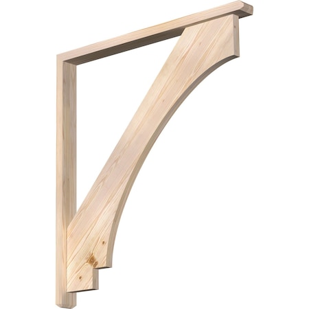 Imperial Craftsman Smooth Bracket W/ Offset Brace, Douglas Fir, 3 1/2W X 40D X 44H